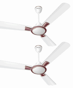 Havells 1200mm Astura Energy Saving Ceiling Fan (White Maroon, Pack of 2)